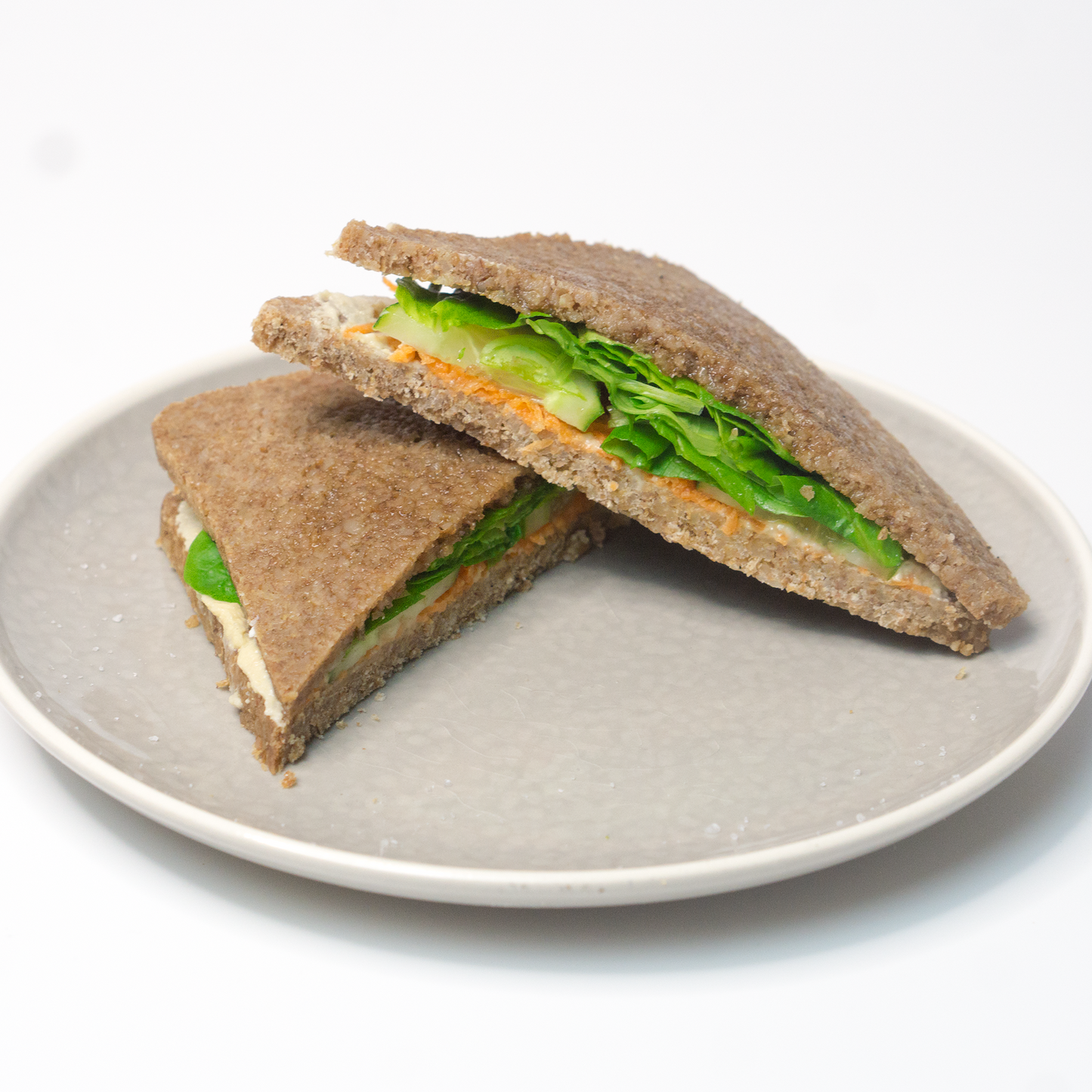 Hummus-Agaven-Feldsalat-Sandwich